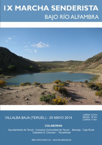 Villalba conmemora el 75º de la Guerra Civil en Teruel con su IX marcha senderista por el Bajo del Río Alfambra