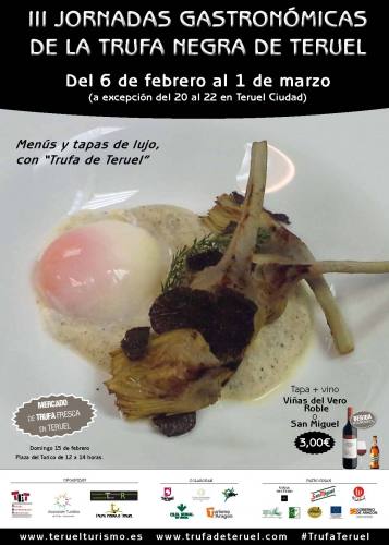 Cartel de las Jornadas Gastronómicas de la Trufa Negra de Teruel
