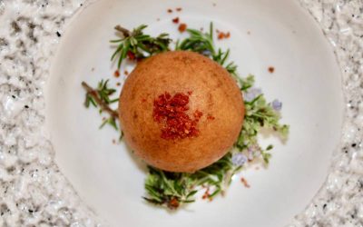 “Un nuevo amanecer” del Rte. OAK de Valderrobres, Mejor Tapa Jamón de Teruel 2025